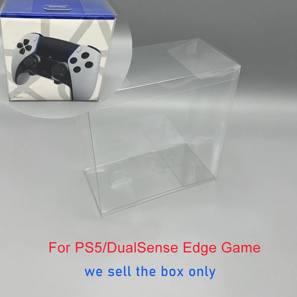 High quality Clear transparent box For PS5 Handle for DualSense Edge Game Handle Display plastic PET Protector