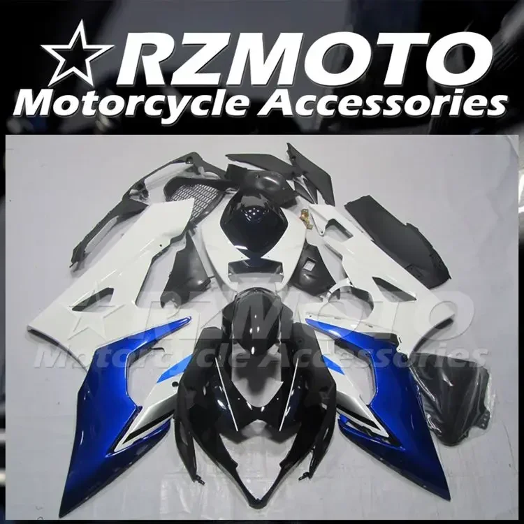 

4Gifts New ABS Whole Fairings kit Fitment For SUZUKI 1000 K5 2005 2006 05 06 Bodywork Set Cool White Blue