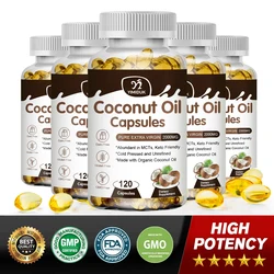 Extra Virgin Coconut Oil Capsules Support Your Heart, Bones & Teeth Made with Organic Coconut Oil