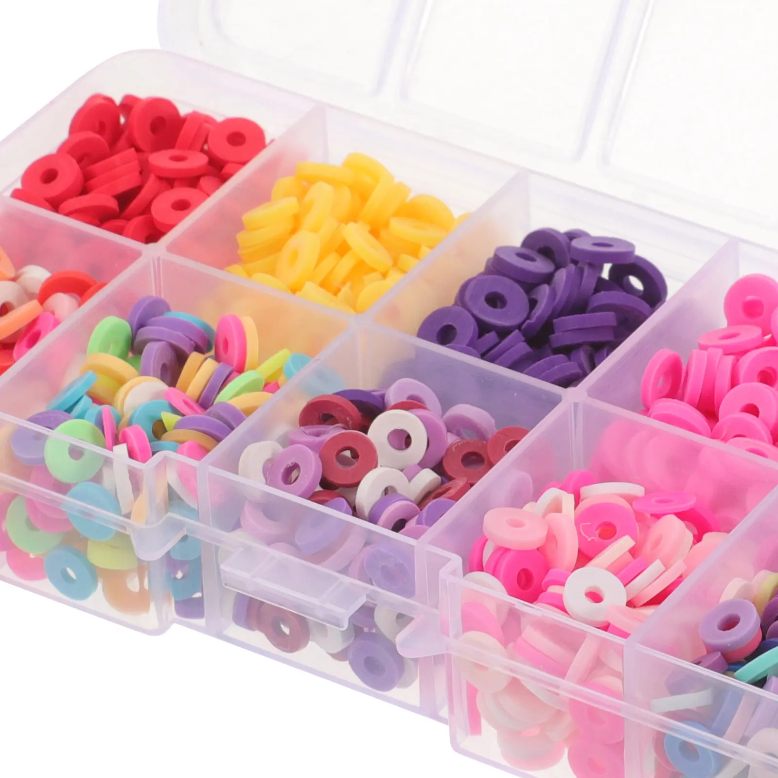 

1500 шт. бусин для изготовления украшений, разноцветные бусины из полимерной глины, материалы для рукоделия, для создания ожерелий, сережек, подарок для детей и взрослых