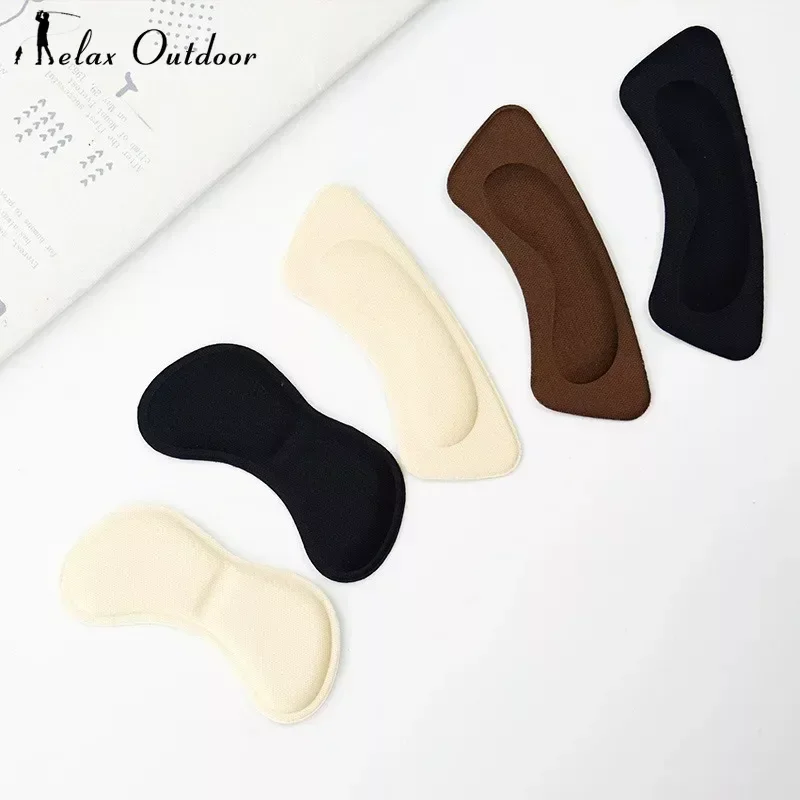 1 Pair Insoles Patch Heel Pads for Sport Shoes Adjustable Size Antiwear Feet Pad Cushion Insert Insole Heel Protector