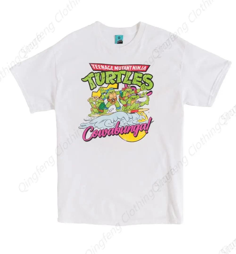 

Teenage Mutant Ninja Turtles Surfing Cowabunga White T Shirt