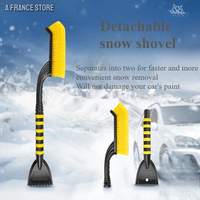 Detachable Car Snow Removal Brush, Multi-Function Snow Brush, Car Winter Cleaning Tool, Brush and Shovel Two in One