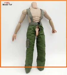 1/6 Scale Green Pilot Pants Camisole Open Crotch Trousers Model for 12in Action Figure Body Toys Accessory