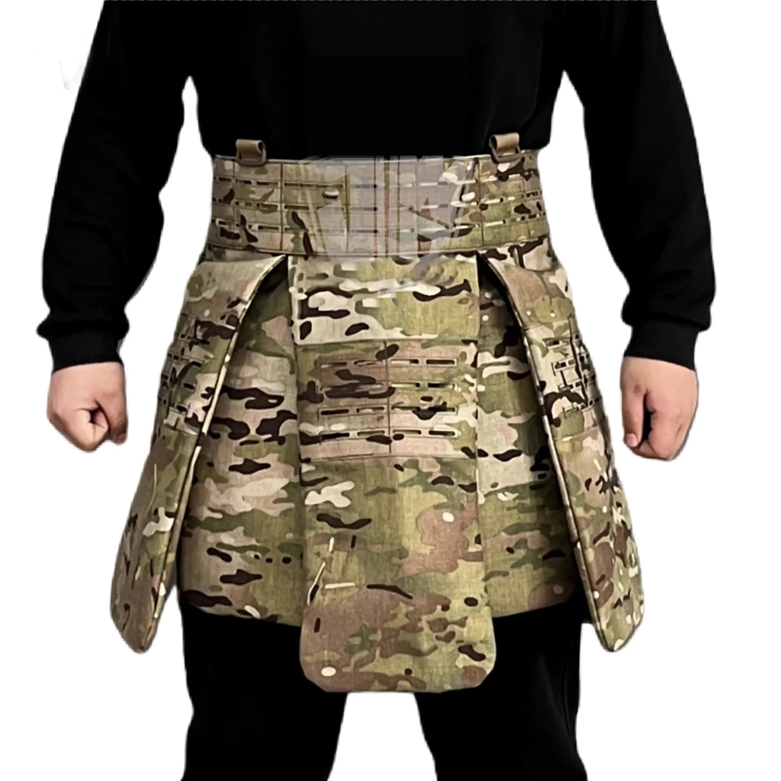 NIJ IIIA.44mag التكتيكية الباليستية تنورة الفخذ والساق درع لوحة مولي متوافق قابل للتعديل الناقل للصيد القتال وفي الهواء الطلق