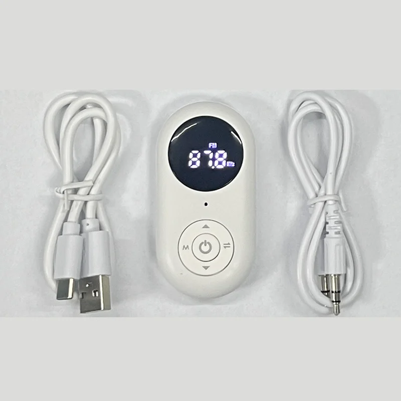 

OURSHAR Bluetooth 5.3 Receiver Transmitter With Microphone NEW BT On-Screen Display For Tv Pc Pad Headphone FM Car Speaker