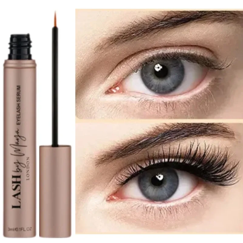 Soro nutritivo intensificador de cílios, soro de crescimento líquido, ingredientes naturais, cílios mais longos, mais grossos, cosméticos