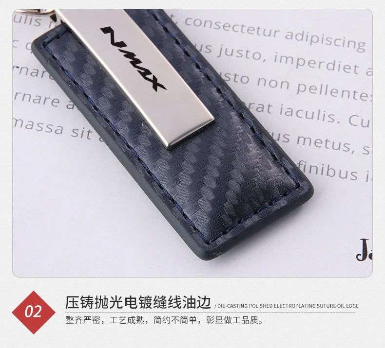 fit For Yamaha X max XMAX N max Leather Splicing Waist Hanging Car Keychain Metal Key Ring Chain Motorcycle Keyring Accessories - Image 3