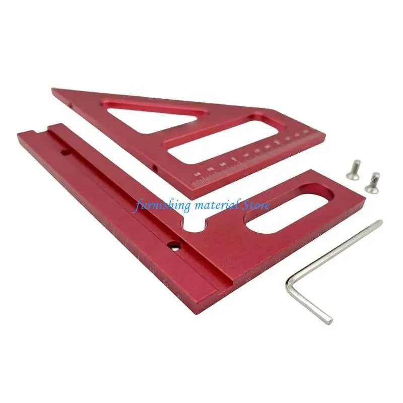 Y5GD Lightweight Aluminum Measuring Ruler Perfect for Accurate Layouts In Carpentry