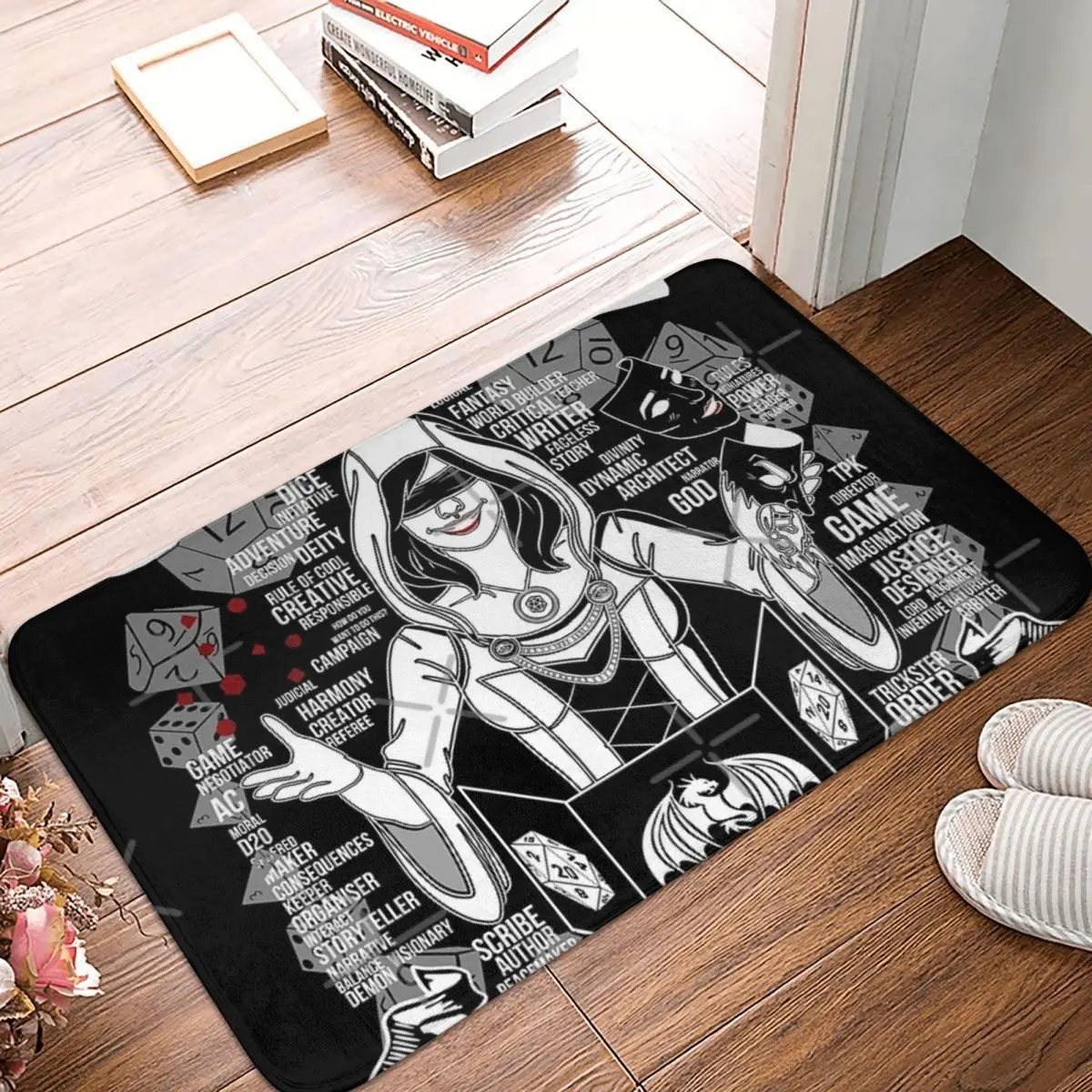 Female Game Master Facecloth Non-Slip Floor Mat FireplaceThick And Comfortable, Durable Foot Mats