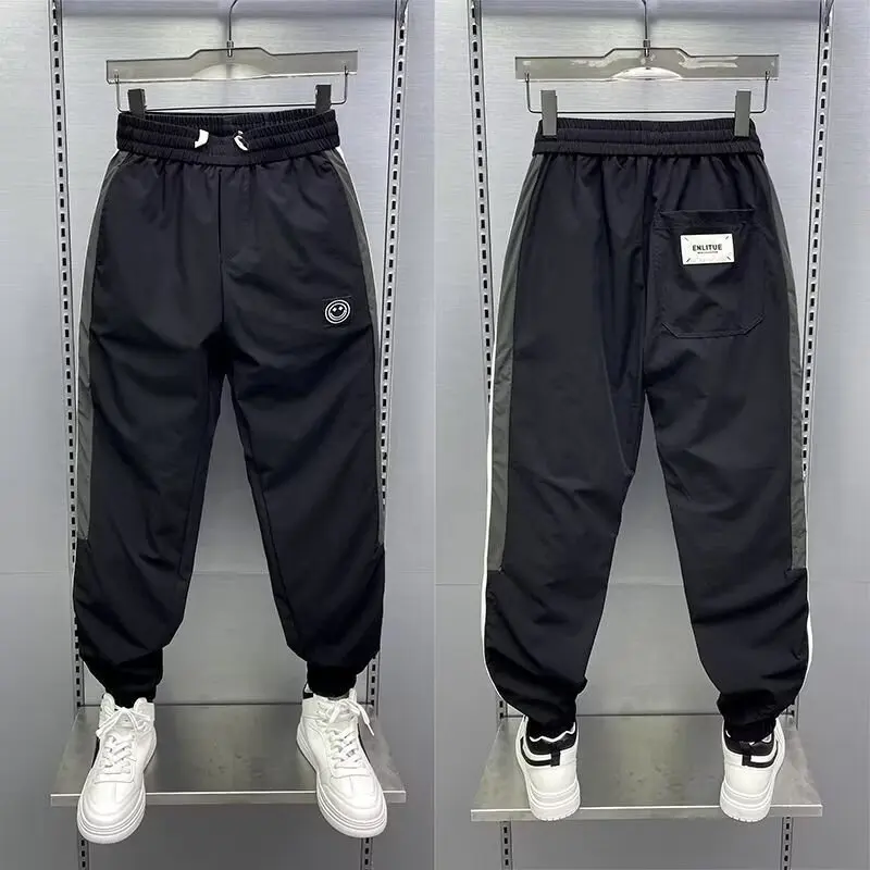 

Men's Casual Straight Leg Baggy Hiphop Sports Gym Pants For Men Trousers Loose Trendy Hong Kong Style Mens Joggers Clothing