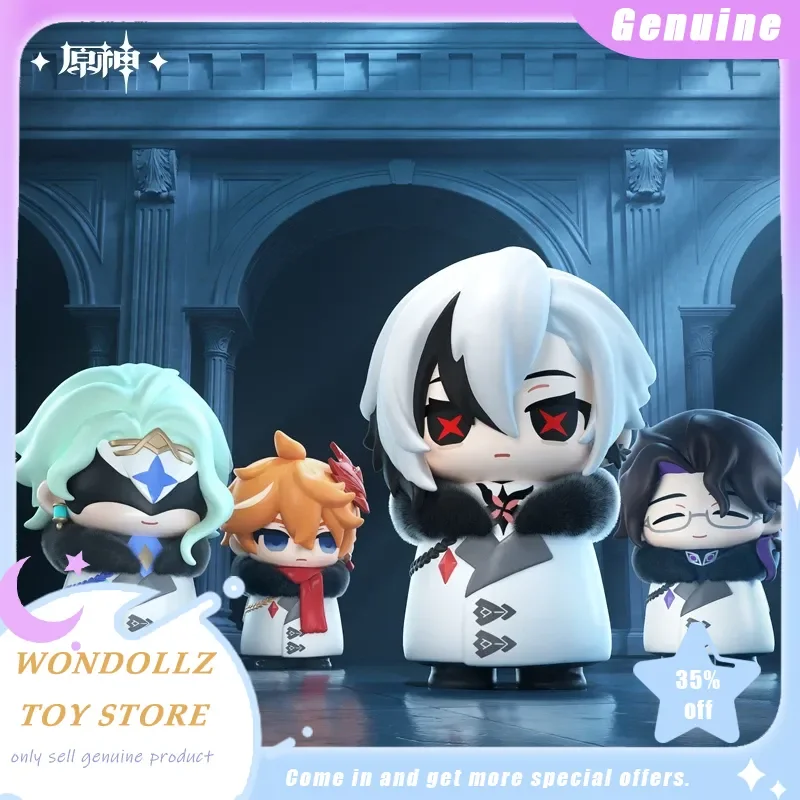 

Подлинная Genshin слепая коробка Impact Fatui Harbingers серии мини-мультяшная кукла Wanderer Childe Коллекция Модель Орнамент Модная игрушка