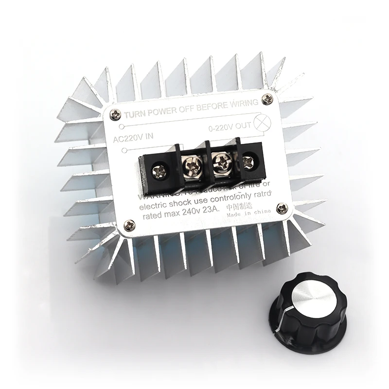 High Power AC 220V 5000W SCR Voltage Regulator Controller LED Dimming Dimmers Thermostat 1/3/5PCS