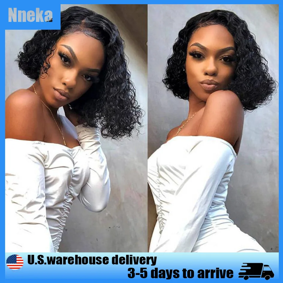 

Nneka Curly Wigs 5x5 4x4 Closure Human Hair Wig Deep Wave Lace Front Wig 13x6 Water Wave Lace Front Wig 13x4 Бразильские волосы