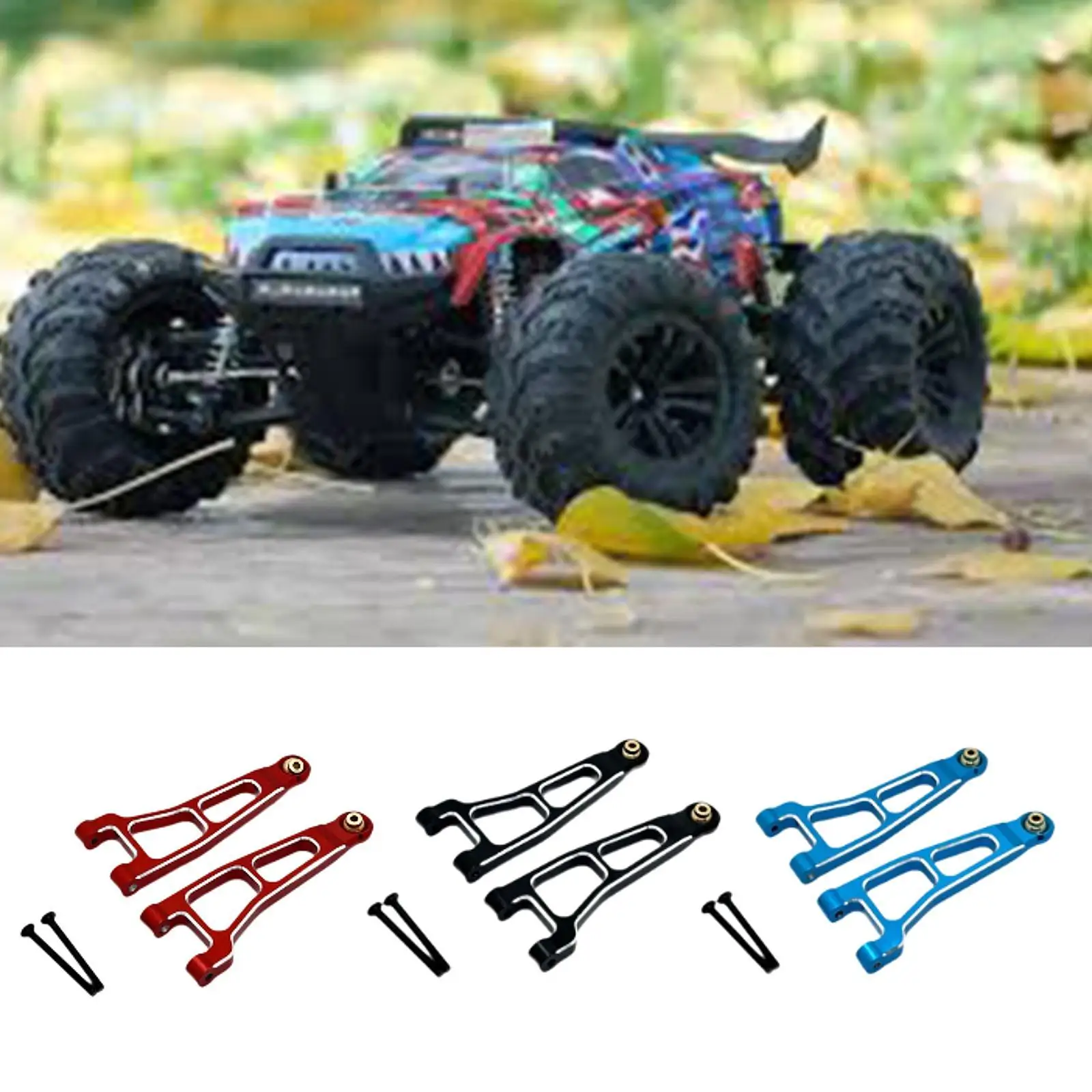 2x 1/12 RC Braço oscilante DIY Accs Substituições para UD1201 UD-12Pro Hobby Car