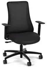 Genie Ergonomic Chair, Home Or Office Desk Chair With Mesh Back, Maximum Adjustable Features, Synchro Tilt, Sliding Seat, Black