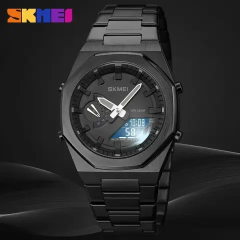 SKMEI 1816 Relogio Masculino hommes montres de sport mode décontracté affaires montre à Quartz lumière Date étanche montre-bracelet