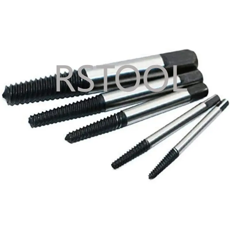 5Pcs Screw Extractor Center Drill Bits Guide Set Broken Damaged Bolt Remover Removal Speed Easy Out Set for car Demolition Tools