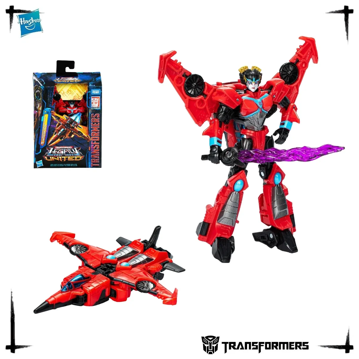 40th Anniversary Hasbro Transformers Cyberverse Universe Windblade Jet Fighter Transform Robot Action Figure Toy view 6