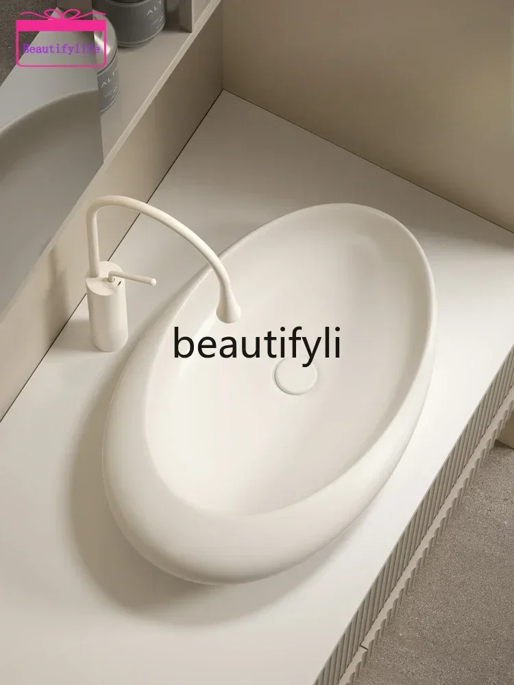 YL Stage art washbasin special-shaped washbasin pool bathroom personalized washbasin oval