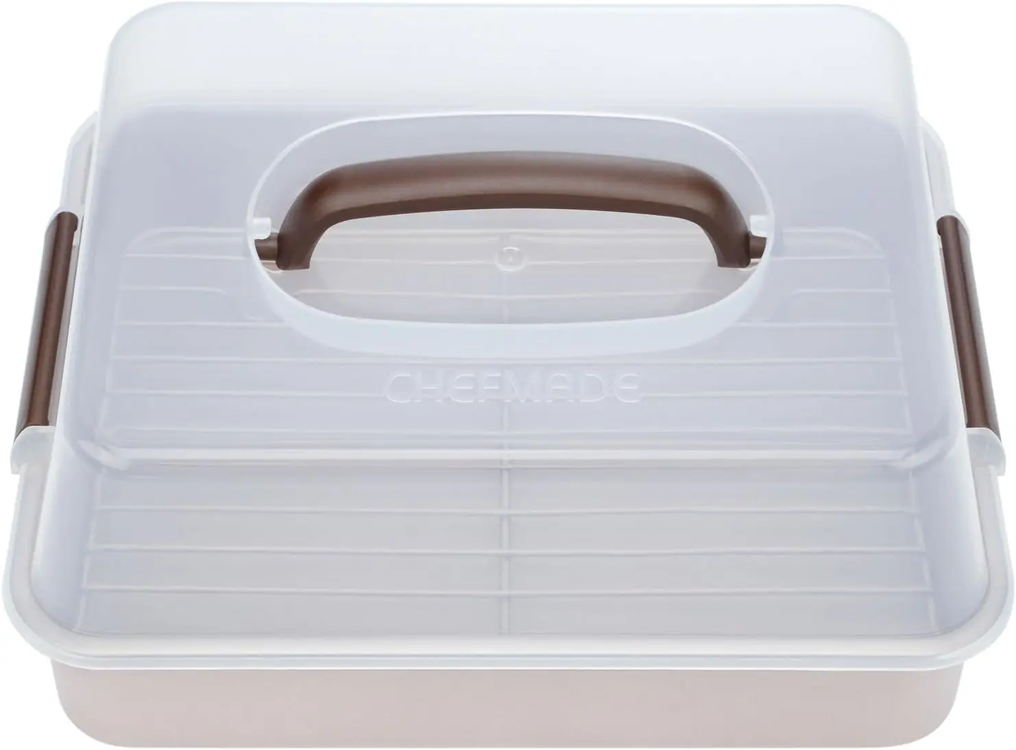 

13-Inch Non-Stick Rectangular Roasting Pan with Rack, Deep Dish Oven Bakeware for Baking and BBQ