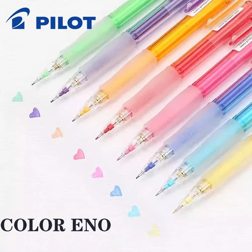 PILOT COLOR ENO 기계식 연필 HCR-197 지우개, 학생 드로잉 연필, 스케치 만화, 귀여운 학교 용품, 0.7mm, 1 세트 