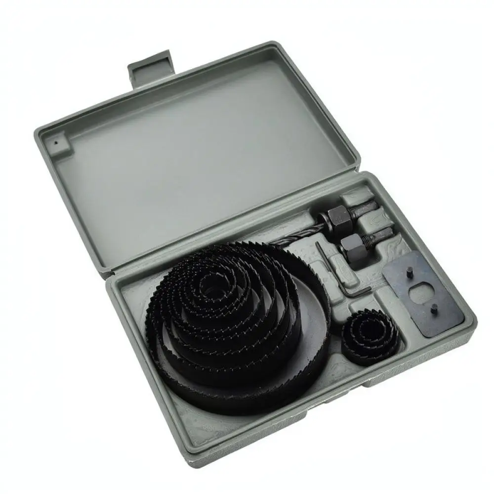 Professional Hole Saw Set For DZT Carbon Steel Drill Bits Woodworking Tools For Plasterboard Cutting Craft Case
