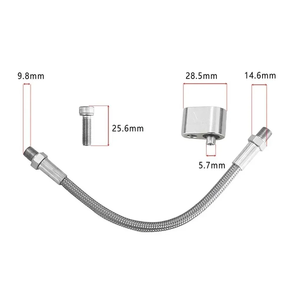 High Quality Aluminum LS Cylinder Head Coolant Steam Port Throttle Body Bypass Hose Kit for LS1 LSX LM7 LR4 LQ4 LS6 L59 TB-1017
