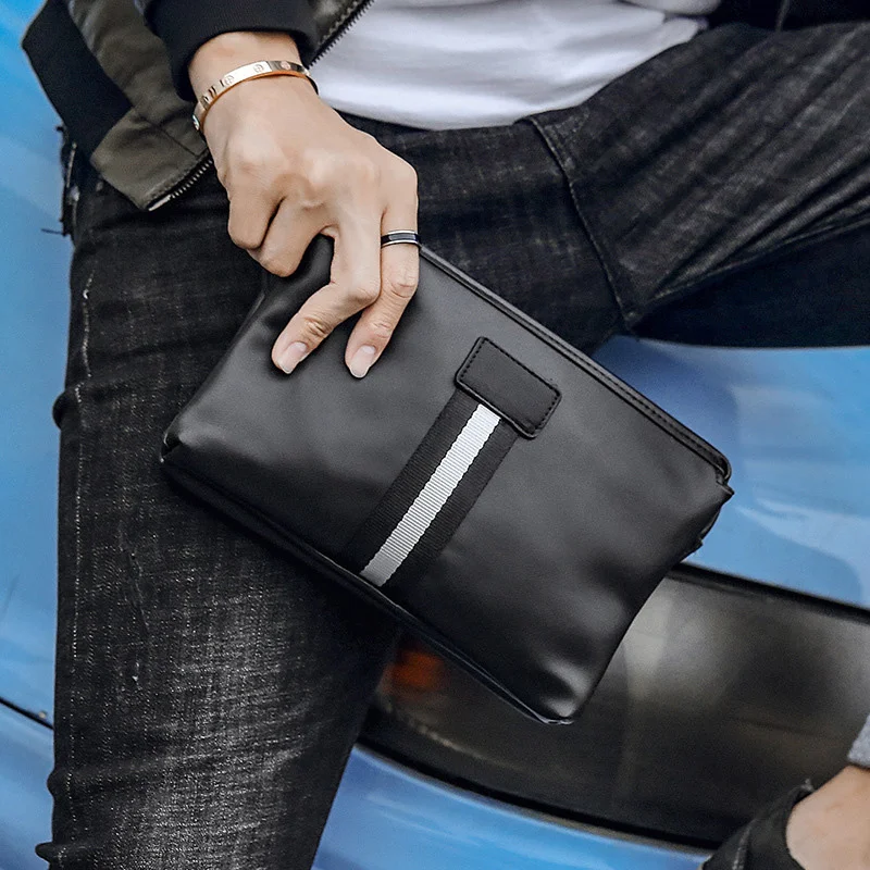 Brand Men Clutches Bags High Quality Pu Leather Business Purse Handbags Fashion New Man Wallets Designer Phone Coin Pocket Male