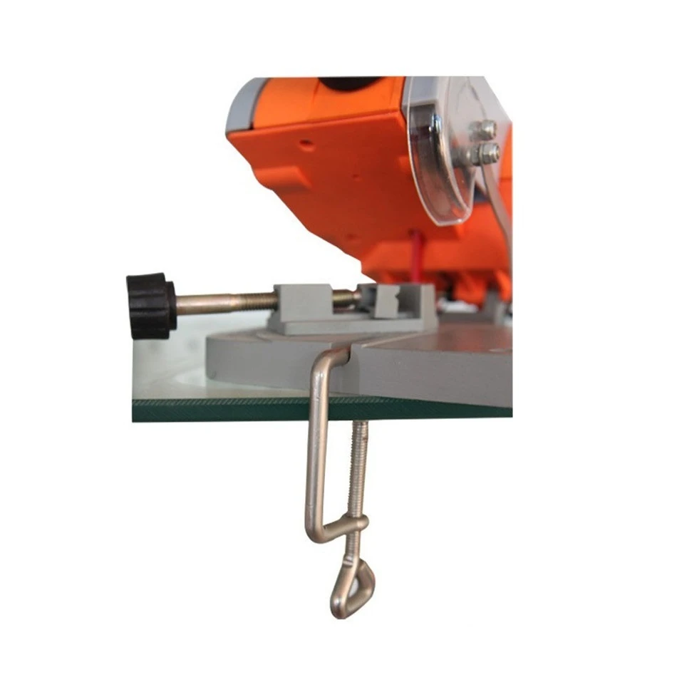 Mini Miter Cut-off Chop Saw 0-45° Home DIY Benchtop Table Cutting Machine Steel and Resin Blades for Wood Plastic Metal