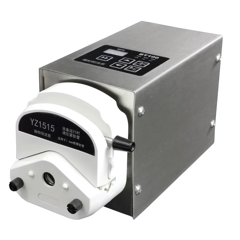 

BT100 Peristaltic Pump Laboratory Adjustable Large Flow Stainless Steel Industrial Dispensing Small Filling Pump