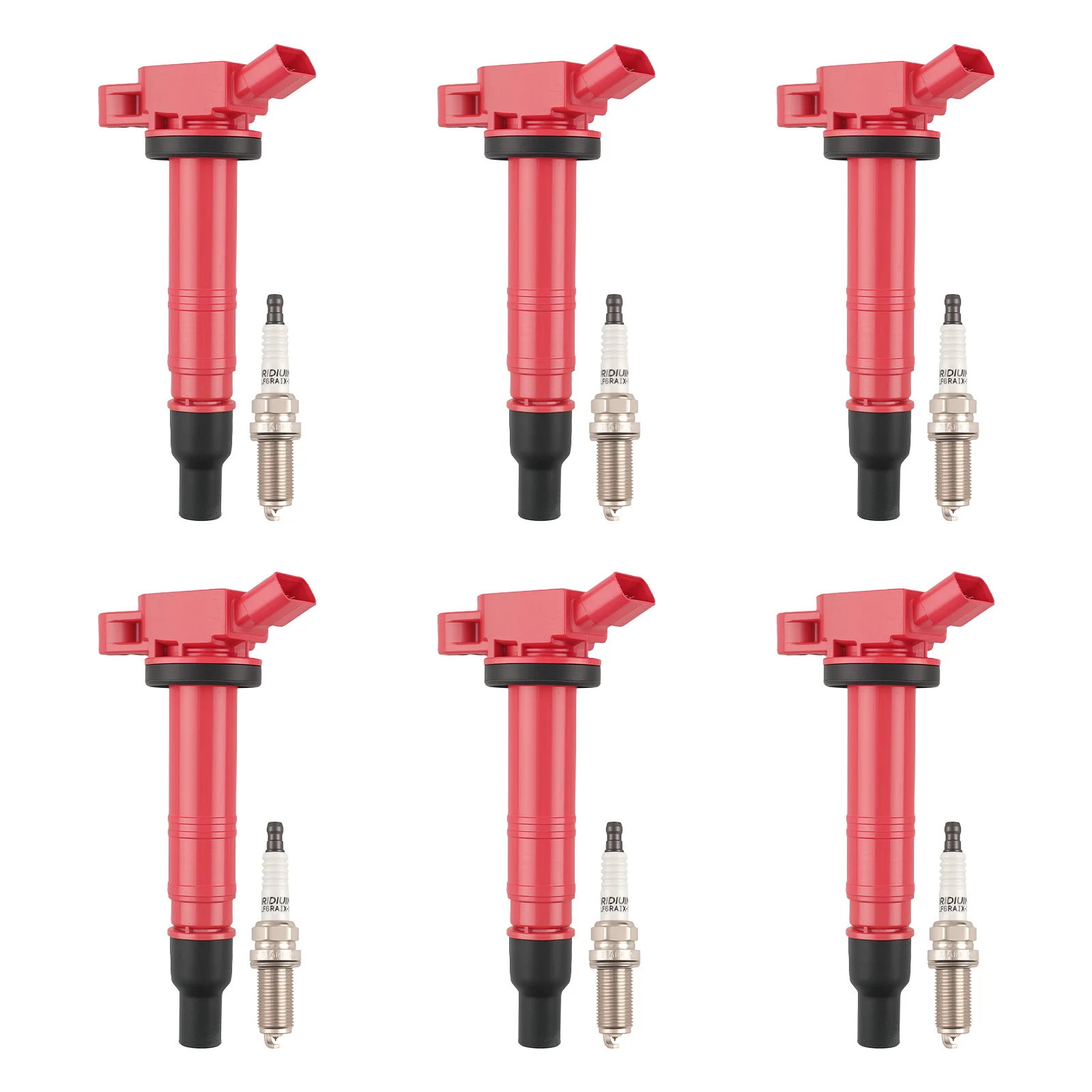 

6 шт. катушки зажигания и свечи зажигания для Toyota Tacoma 4.0L V6 UF495 2005-2015 гг. 9091902247