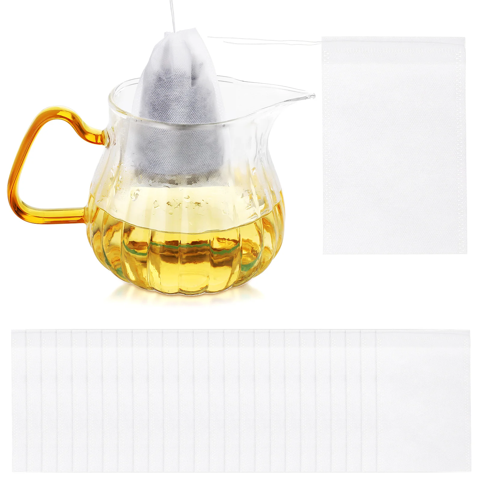 

Non-woven Tea Filter Bags Coffee Infusers Drawstring Pouches Loose Leaf Tea Brewing Medicinal Herbs