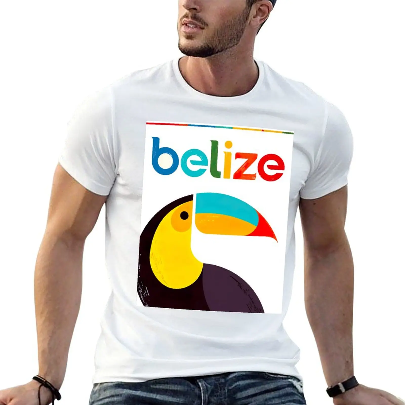 

Retro shirt Poster Vintage custom shirts funny Belize t man t T-Shirt Travel print