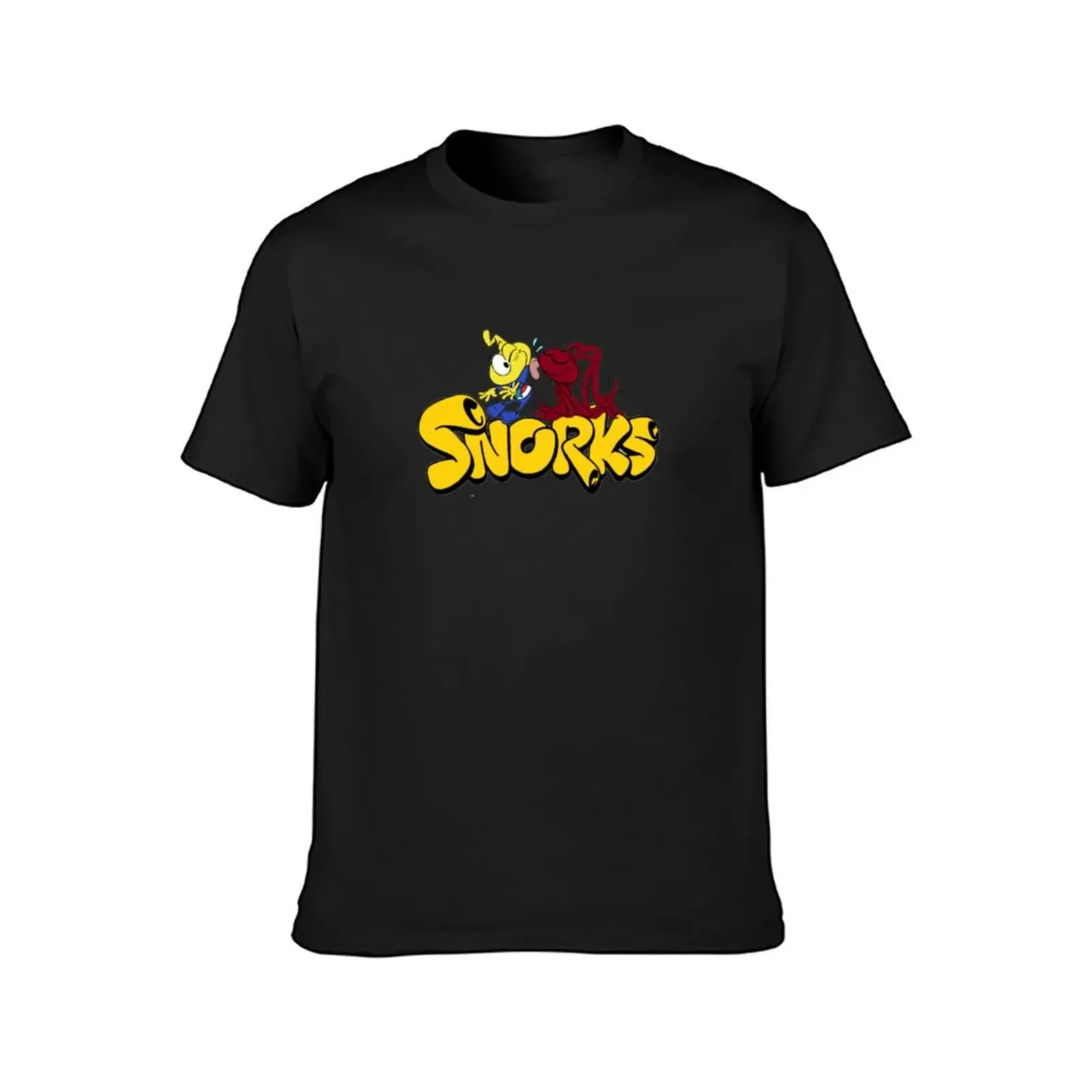 Snorks Logo with Occy and Allstar Seaworthy - ORIGINAL DRAWN by SillyFun.redbubble.com T-Shirt oversizeds mens cotton t shirts