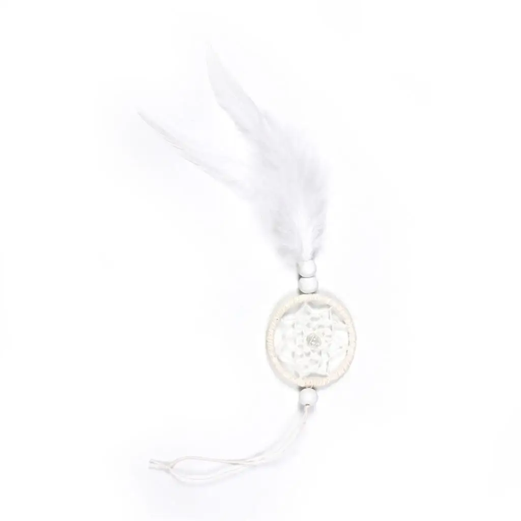 Dreamcatcher Hanging Decoration Unique Handmade Feather Wall Mural Pendant for Wedding Home Gift