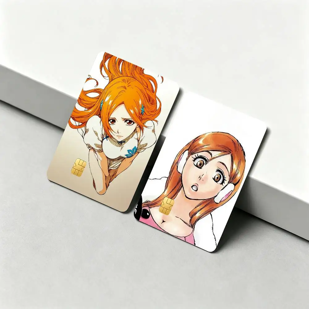 Inoue O-Orihime B-BLEACH  1Set 4Pcs Waterproof Card Skin Stickers for Credit Bus IC Cards view 2