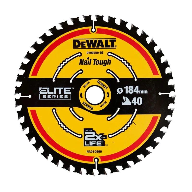 DEWALT DT90259 Extreme Circular Saw Blade 184mm X 40T Multipurpose Woodworking Cutting Tool Attachments