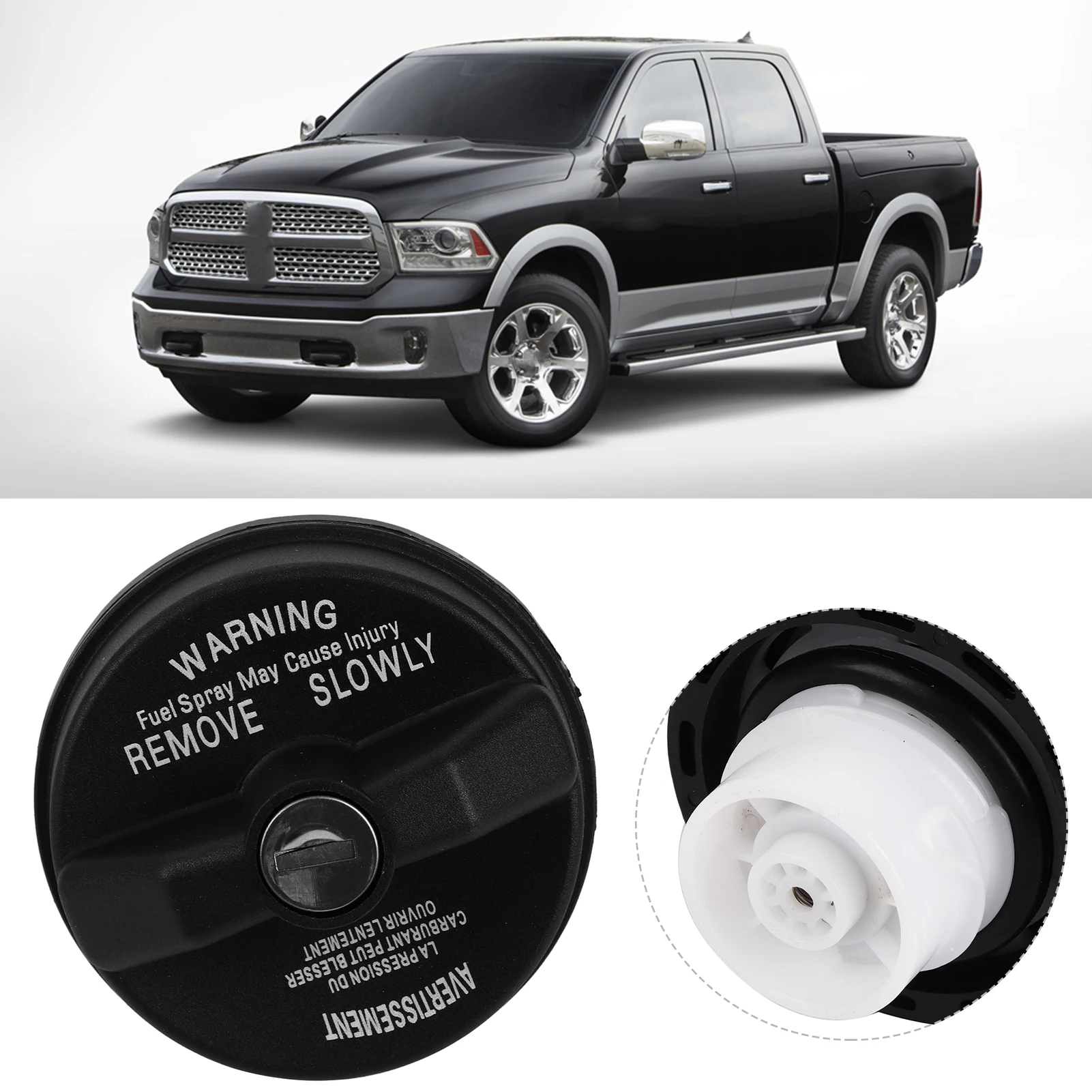 Gas Cap for Jeep Gas Tank Lock Cap Car Fuel Tank Cap Lid W/Key 5278655AB Fit for DODGE AVENGER/JOURNEY/NEON/DURANGO