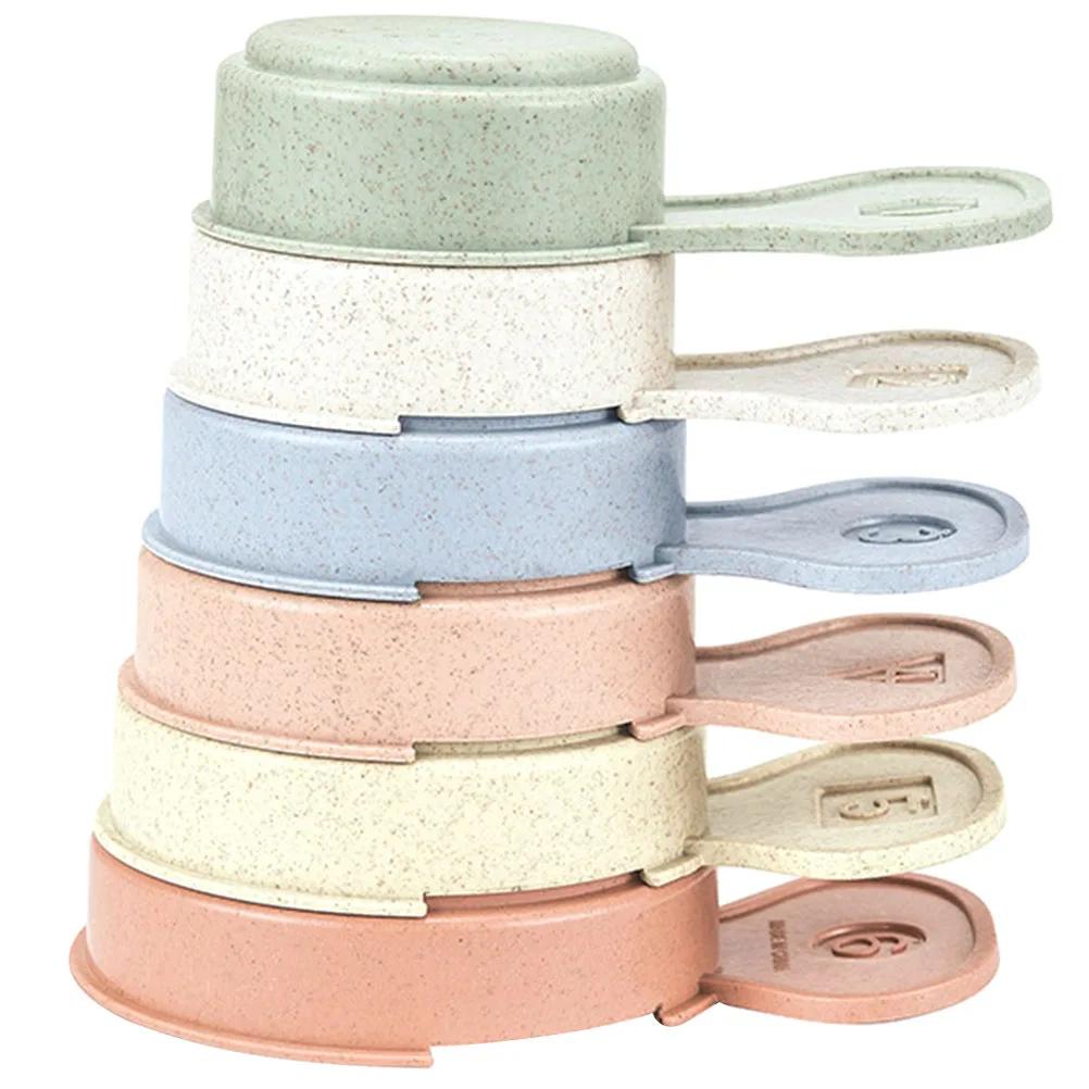 Juego de tazas apilables para bebé, baño educativo Montessori, construcción para niños pequeños, juguetes de plástico seguros y brillantes, desarrollo, 1 Juego