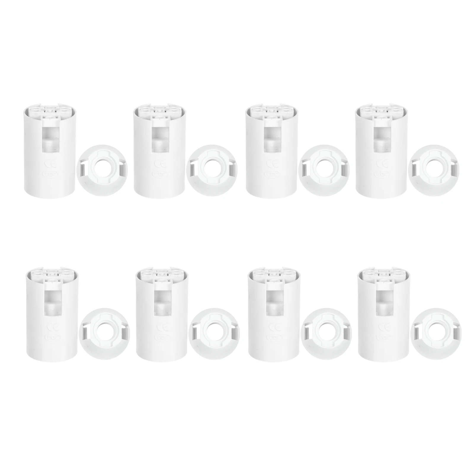 

Plastic Lamp Holder Accessories E14 Light Socket Table Pendant Simple Base Decorative Home Office Use Light Bulb Fixture