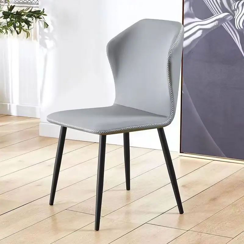 

@#2025 Hotel Restaurant Dining Room Cheap PU or Leather Upholstered High Back Dining Chair for Kitchen