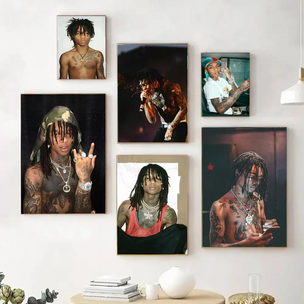 Hip Hop Rapper S-Swae L-Lee Poster Wall Art Print Sticker for Bedroom Living Room Dorm Office Modern Home Decor