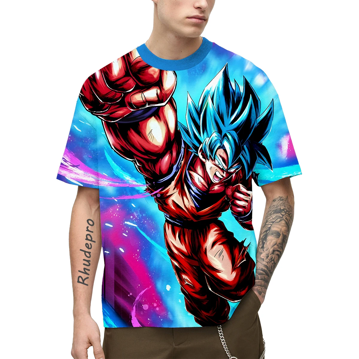 New 2024 Summer Hot Men Japan Anime Short sleeve Goku All Over 3D Print Cosplay Children Street T-Shirts Unisex Large Size Top