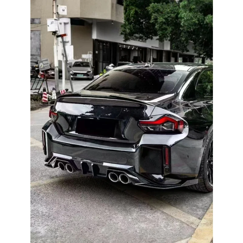 

Задняя губа из сухого углеродного волокна для BMW M2 G87, задняя губа, задний бампер, диффузор, сплиттер, комплекты кузова, автомобильные аксессуары