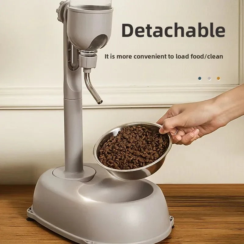 Bebedero agua para perros, dispensador agua con boca no húmeda, cuenco alimentación colgante automático, botella  agu
