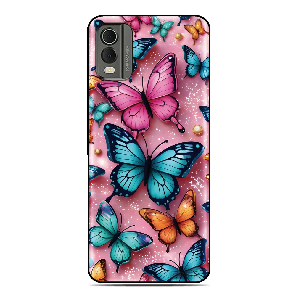 Butterfly Image Phone Case For Nokia C32 G42 6.2 7.2 5.4 G21 C21 C1 C01 G11 Plus C12 C31 C02 G22 G20 G10 C10 C20 8 C3 2.4 Cover view 5