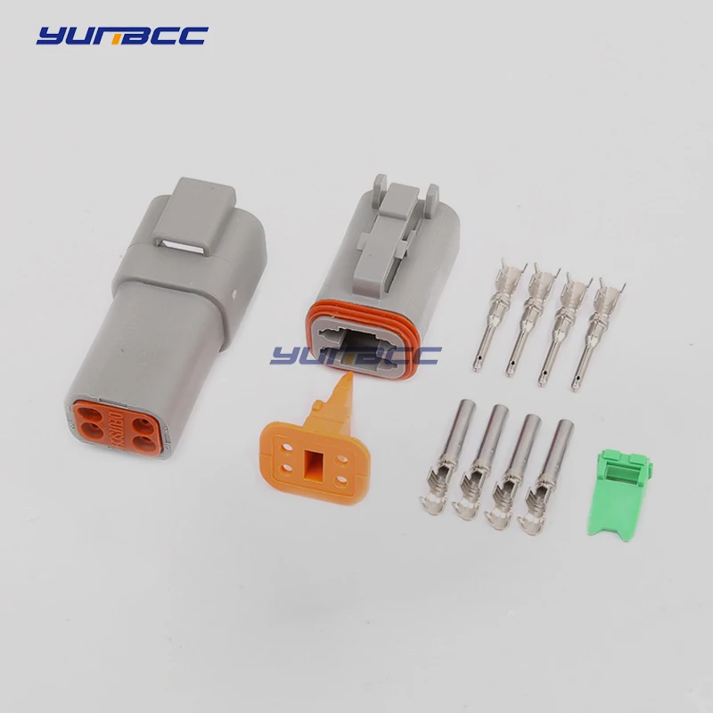 5 Sets 4 Pin DT04-4P DT06-4S DT Waterproof Electrical Wire Connector Male Female Automobile Window Motor Cable Plug For Deutsch