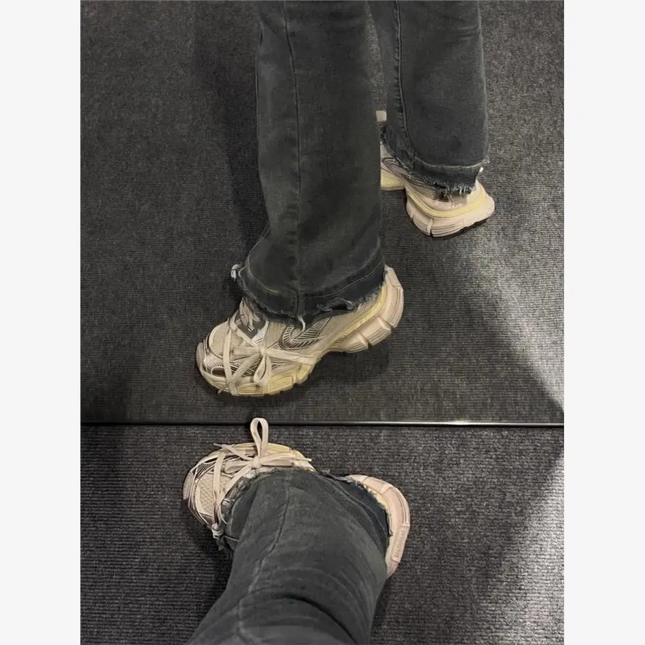 باريس Dad oes 2024 ربيع جديد ثي بوت ريترو مقاومة للاهتراء عادية زيادة الرياضة oes زيادة o الامتصاص