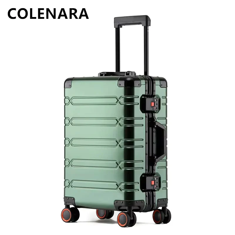 COLENARA Carry-on Travel Luggage 20 Inch Boarding Suitcase Men's Business Trolley Case 24